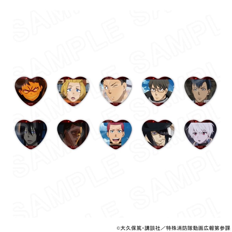 炎炎ノ消防隊  場面写ハート缶バッジ
 
2025年10月発売
 【アニメイト】
