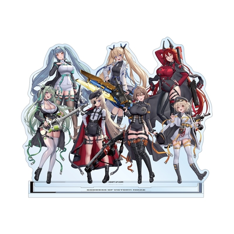 勝利の女神:NIKKE LOVECACAOさんイラスト 集合 タクティカルファッションver. BIGアクリルスタンド アニメイトで
2026/02/17 発売