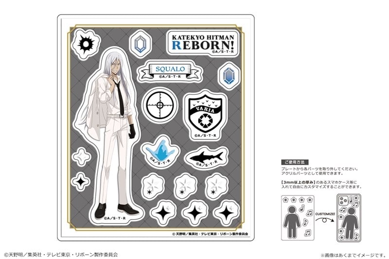 家庭教師ヒットマンREBORN! アクリルフレークパーツ Ver. モノトーン 05 スクアーロ(10年後)
 アニメイトで
2025年12月下旬発売