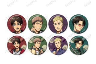 TVアニメ『進撃の巨人』 描き下ろし レトロ風ファッションver. トレーディンググリッター缶バッジ【再販】
 
2026年2月17日発売