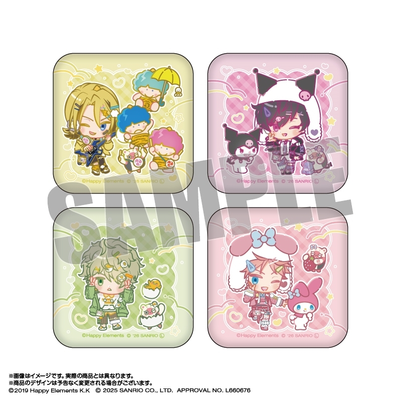 エリオスライジングヒーローズ×サンリオキャラクターズ スクエア缶バッジセット 3.ウエストセクター なかよしポップコーデver.
 
2026年04月発売