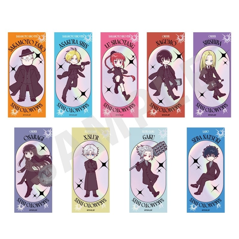 サカモトデイズ ミニキャラスーツシリーズ トレーディングオーロラステッカー(全9種) 
2026年01月発売