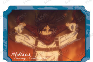 進撃の巨人 ミカサ 場面写ダイカットステッカー vol.3 AMNIBUSで2026年2月中旬発売