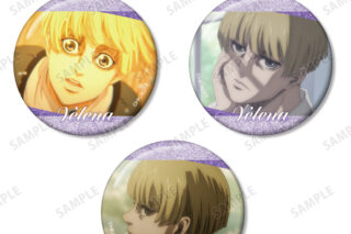 進撃の巨人 イェレナ 場面写グリッター缶バッジ3個セット AMNIBUSで2026年2月中旬発売