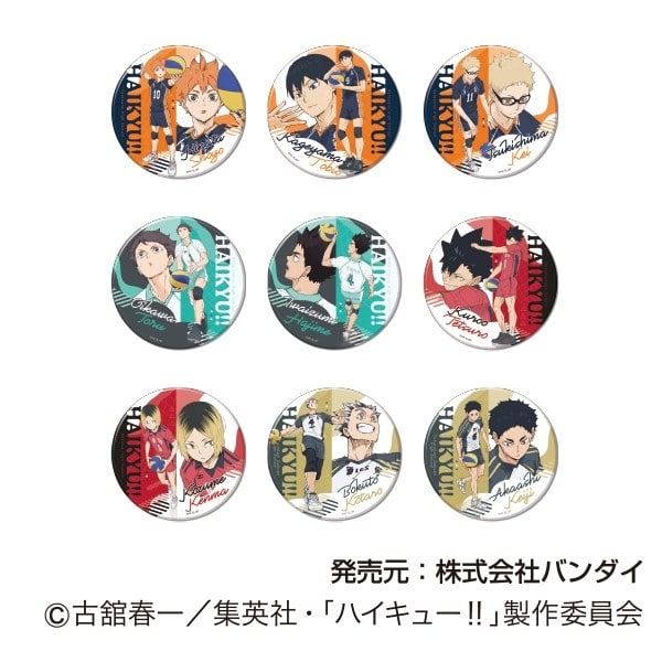 ハイキュー!! BIG缶バッジコレクションVol.2
 
2025年12月発売