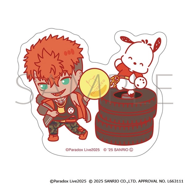 Paradox Live ステッカー/土佐 凌牙×ポチャッコ　サンリオキャラクターズ
 
2025年11月28日発売
で取扱中 (アニメイト)