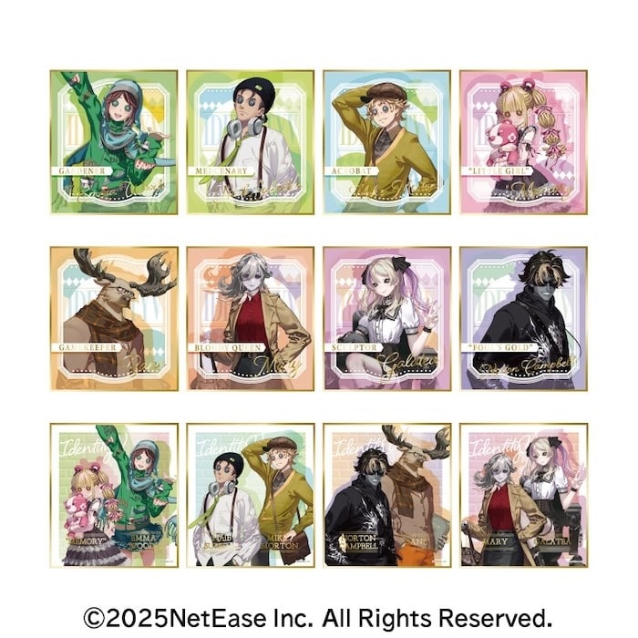 Identity V 第五人格 ビジュアル色紙コレクション
 アニメイトで
2025年12月発売