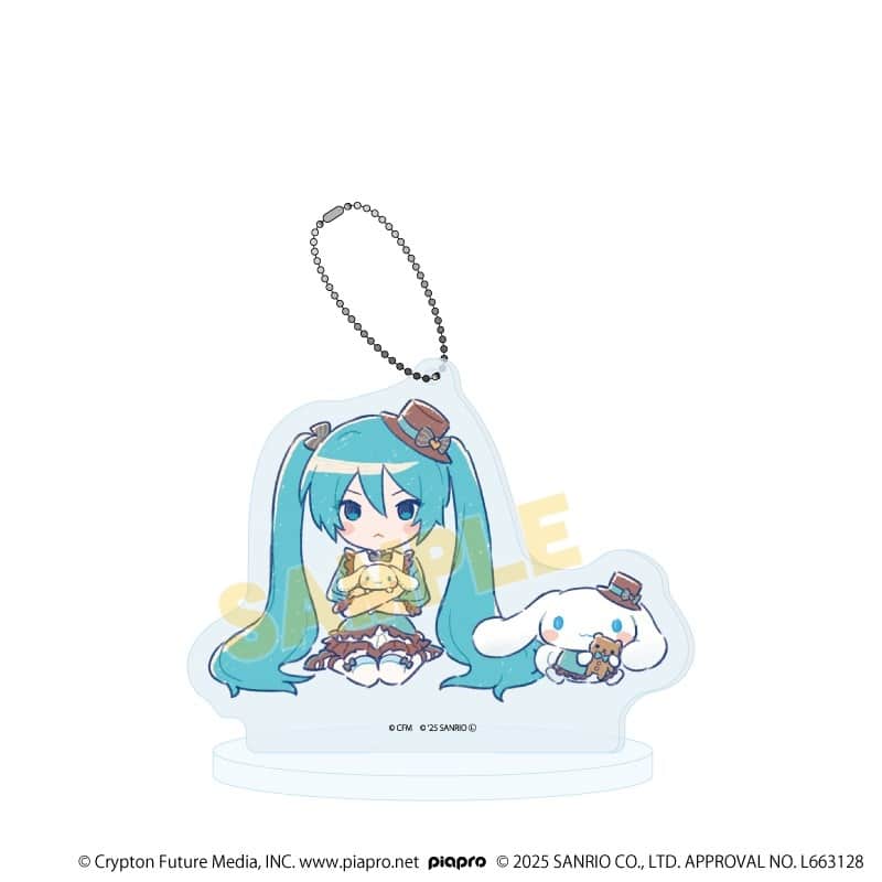 初音ミク×シナモロール アクリルスタンドキーホルダー32/(グラフアートイラスト)
 
2026年02月発売