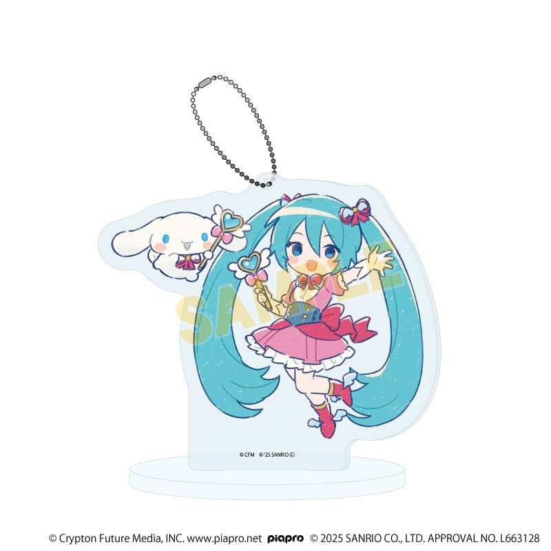 初音ミク×シナモロール アクリルスタンドキーホルダー31/(グラフアートイラスト)
 
2026年02月発売