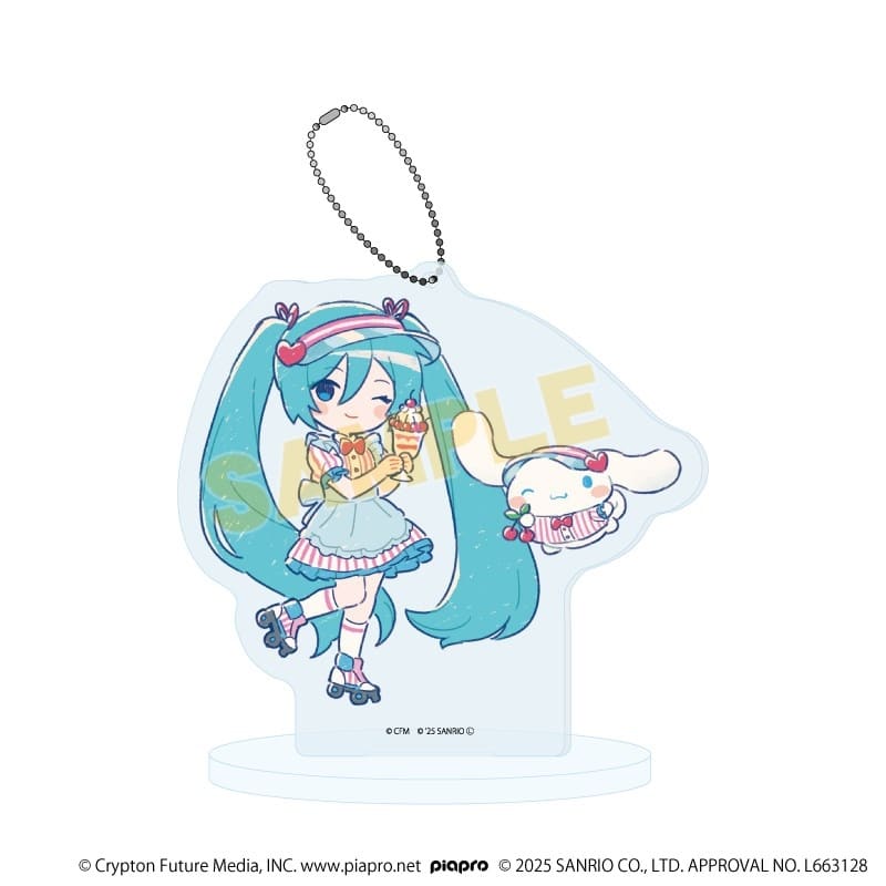 初音ミク×シナモロール アクリルスタンドキーホルダー30/(グラフアートイラスト)
 
2026年02月発売