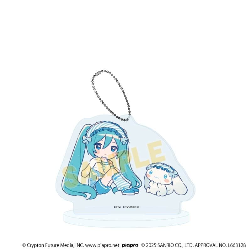 初音ミク×シナモロール アクリルスタンドキーホルダー29/(グラフアートイラスト)
 
2026年02月発売