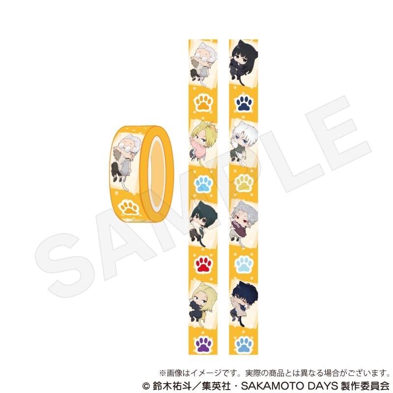 サカモトデイズ マスキングテープ ひっつきにゃんver. 
2025年12月発売