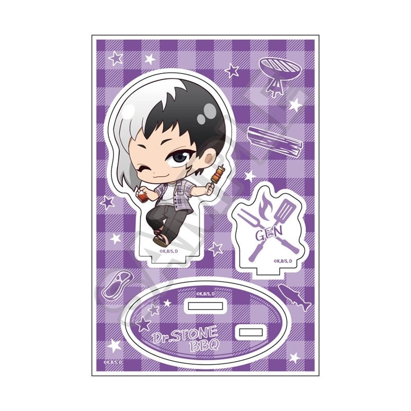 Dr.STONE ちびっつ! バーベキュー アクリルスタンドJr. あさぎりゲン【再販】
 アニメイトで
2026年01月発売
