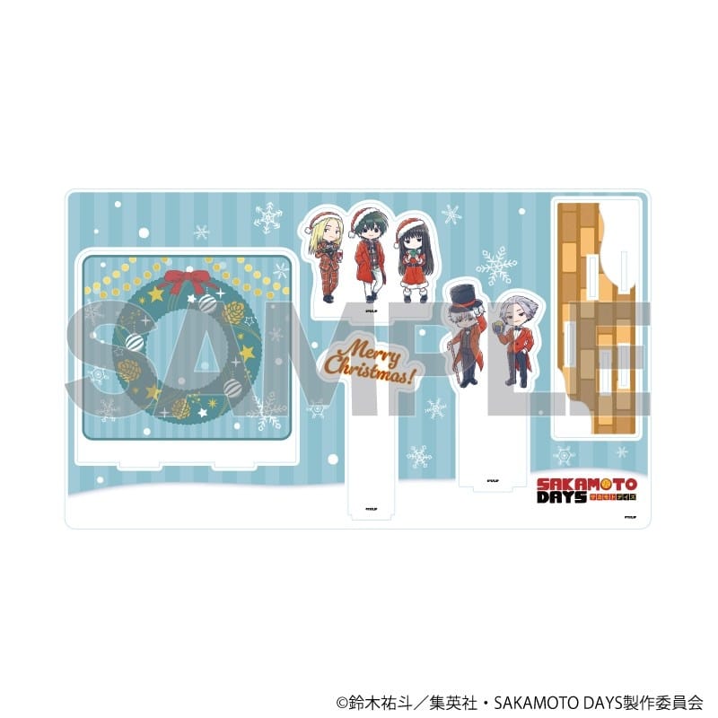 サカモトデイズ プレミアム アクリルジオラマプレート12月デザインB クリスマスver.(グラフアートイラスト) 
2026年02月発売