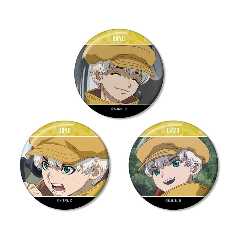 Dr.STONE 西園寺羽京 場面写缶バッジ3個セット アニメイトで 2026/03/