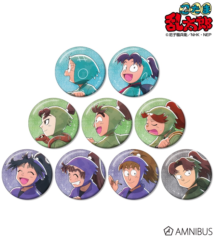忍たま乱太郎 描き下ろし みんなで歩むの段ver. 第2弾 トレーディンググリッター缶バッジ ver.A 2026年3月上旬発売予定