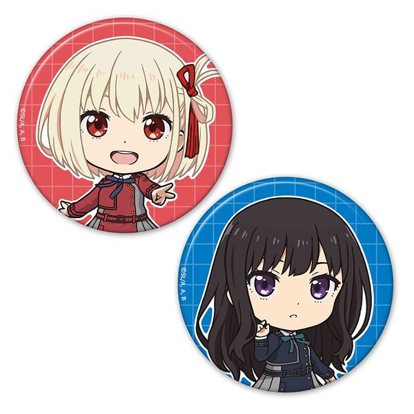 リコリス・リコイル 缶バッジ2個セット 千束&たきな vol.1 キャラアニで
                                                2026年2月発売