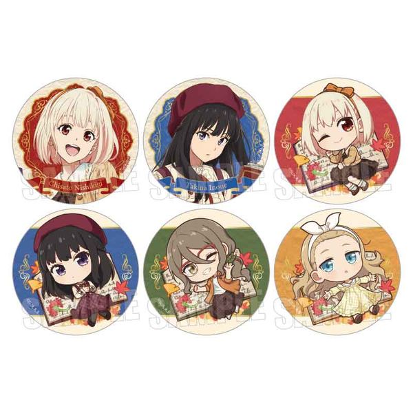 リコリス・リコイル トレーディング缶バッジ 読書 【1BOX】 キャラアニで
                                                2026年2月発売