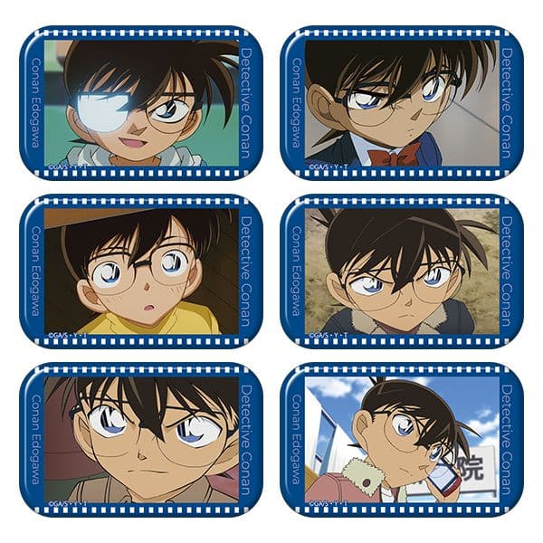 名探偵コナン しかくい缶バッジコレクション｜商品情報｜ブシロードクリエイティブ 江戸川コナン 名探偵コナン 江戸川 コナン キャラバッジコレクション 缶バッジ