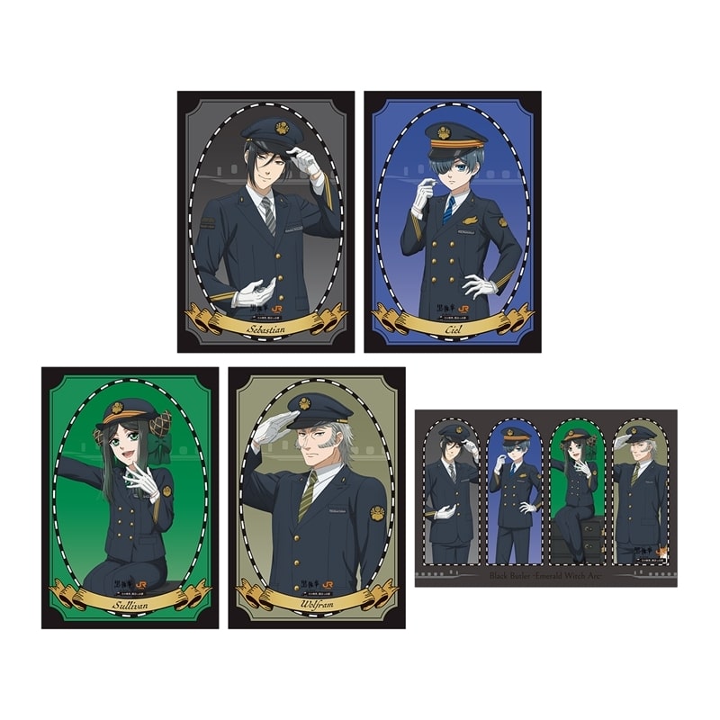 アニメ黒執事 -緑の魔女編- 描き下ろし 駅員ver. ポストカード5枚