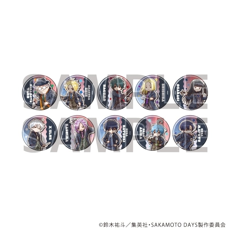 サカモトデイズ 缶バッジ24/バトル×スーツver. ブラインド(全10種