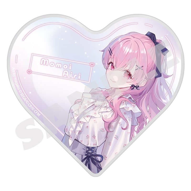 プロセカ イラストレーターコラボ ハート型アクリルブロック 桃井 愛莉