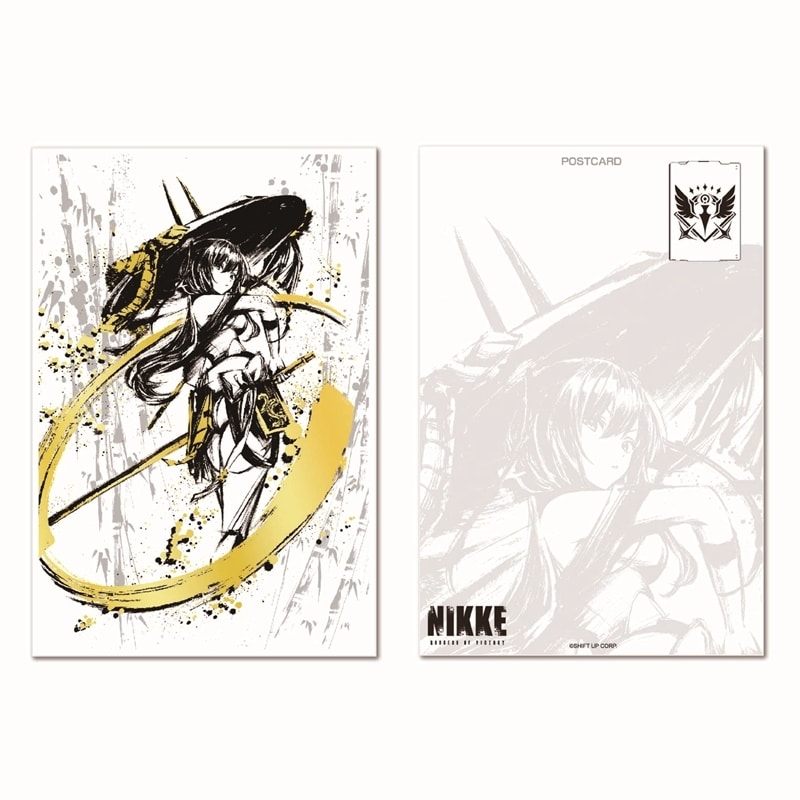 勝利の女神:NIKKE 墨絵金箔ポストカード 紅蓮 アニメイトで 2026年07月 中旬 発売